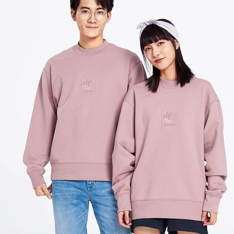 Timberland Sweatshirt Unisex Pink Gray Rose-1