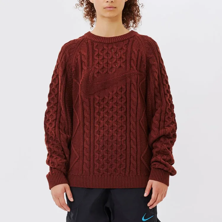 Nike Sweater Asia Version Unisex Maroon-2