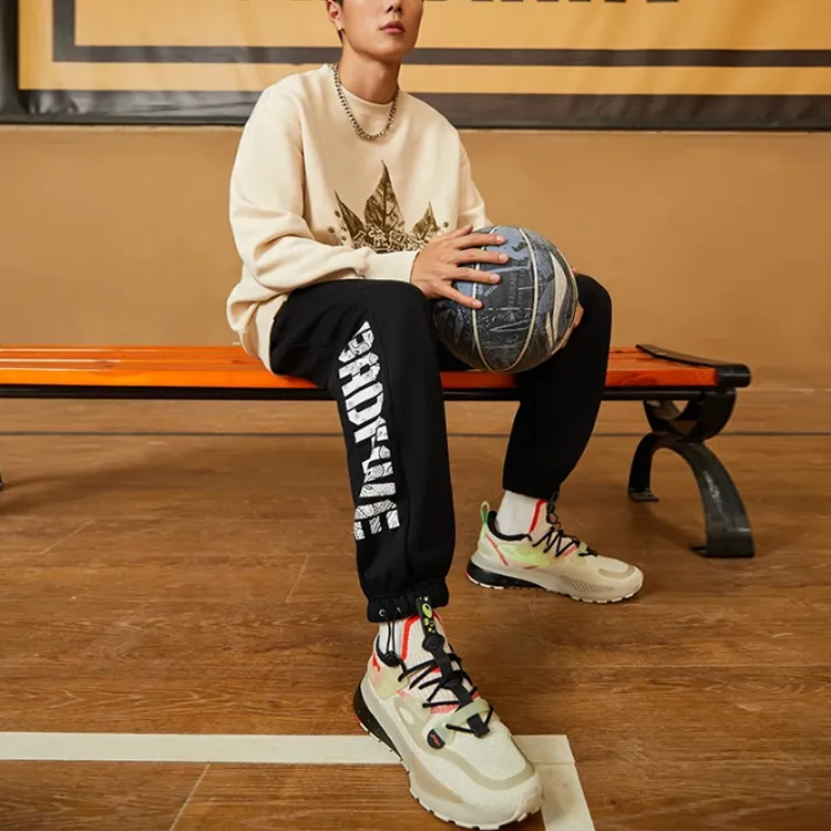 LiNing Sports Basketball Collection Knitted Sweatpants Men's 2 Pack Black-2