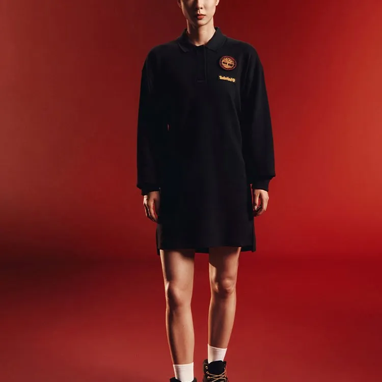 Timberland Long-Sleeved Dresses Women's Black-1