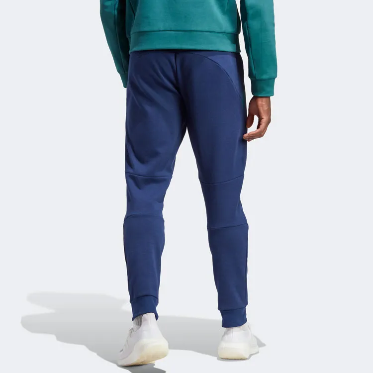 Adidas Knitted Sports Pants Men's Blue-2