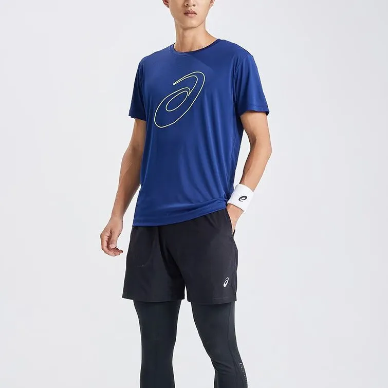 Asics T Shirts Men Dark Blue-4