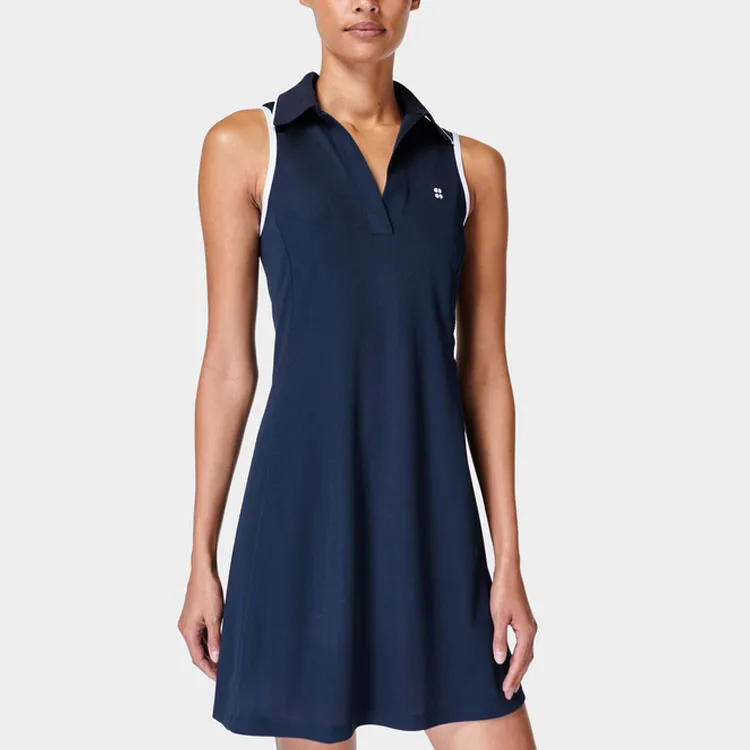 Sweaty Betty Sleeveless Dress Women's Marine Blue-1
