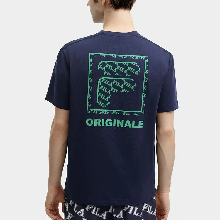 FILA T Shirt Men's Dark Ship Blue-1