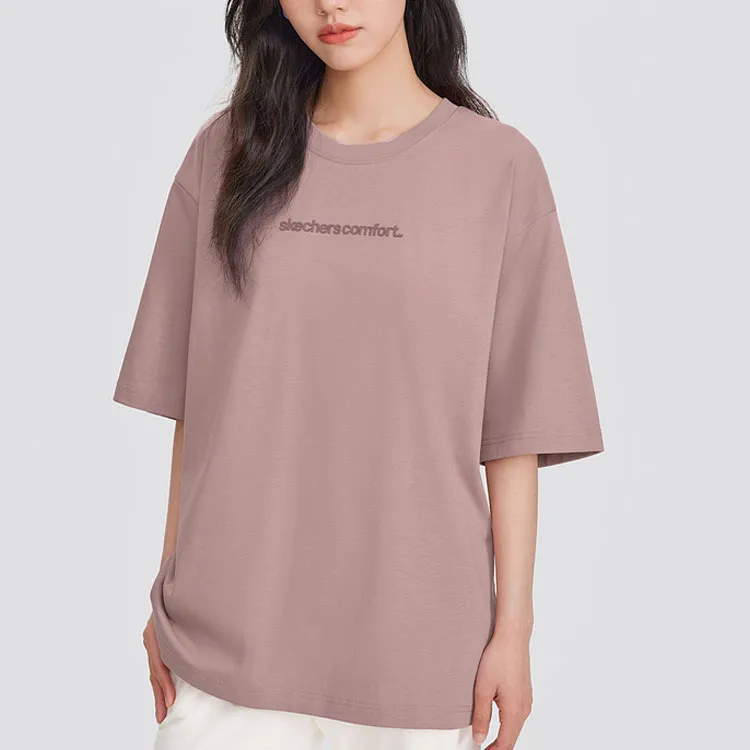 Skechers T Shirt Unisex Wooden Rose Pink-1