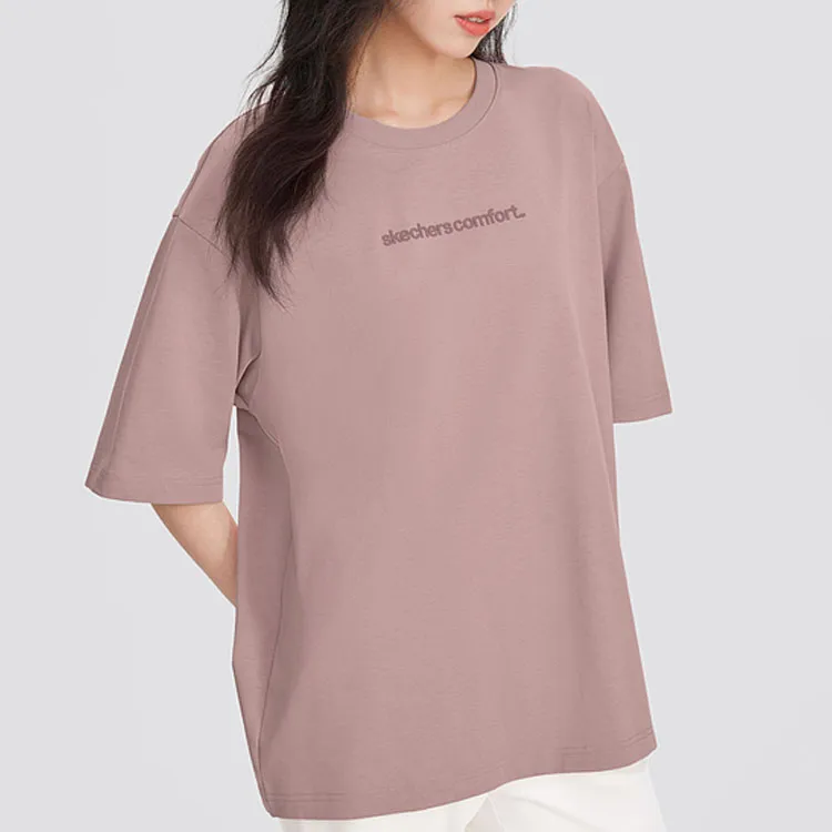 Skechers T Shirt Unisex Wooden Rose Pink-2