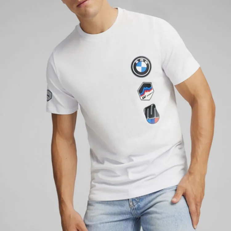 PUMA PUMA BMW Motorsport T Shirt Men's Silver-1