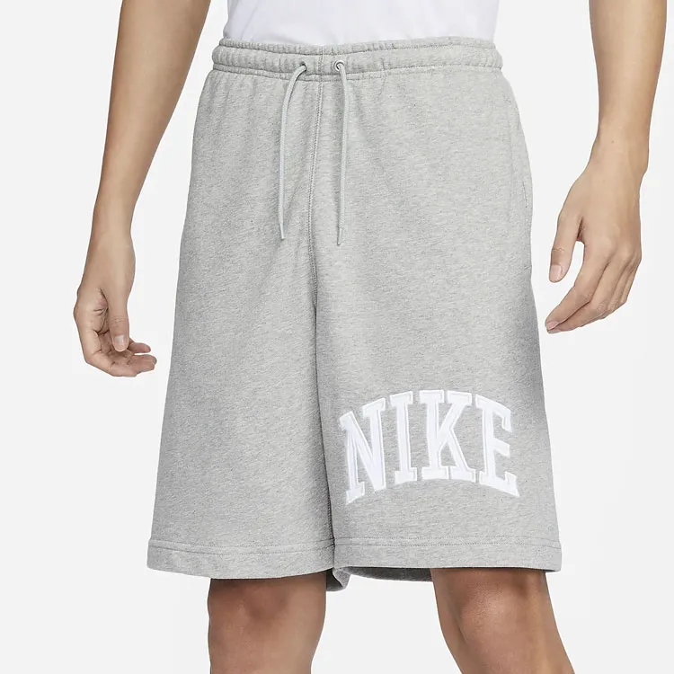 Nike Casual Shorts Men's Dark Gray Heather/Light Smoke Gray/White-3