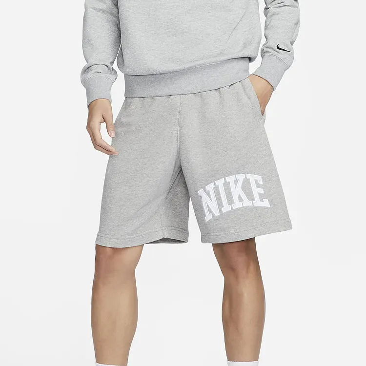 Nike Casual Shorts Men's Dark Gray Heather/Light Smoke Gray/White-2