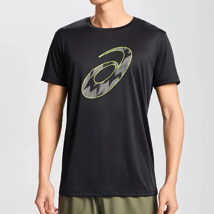 Asics T Shirts Men Black-2