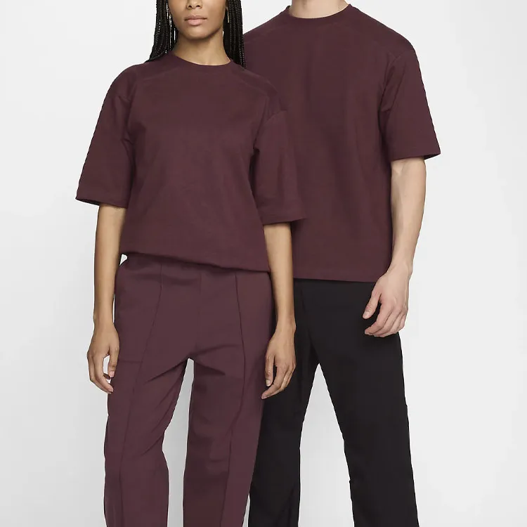 Nike T-Shirts Unisex Burgundy-1