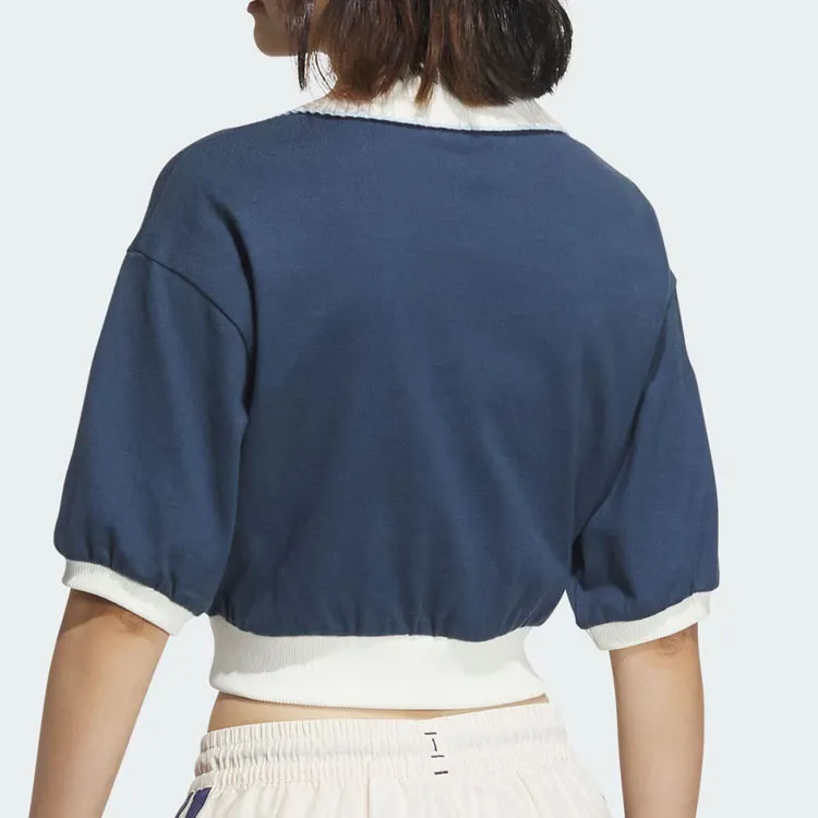 Adidas Originals Polo Shirt Women's Dark Blue/White-2
