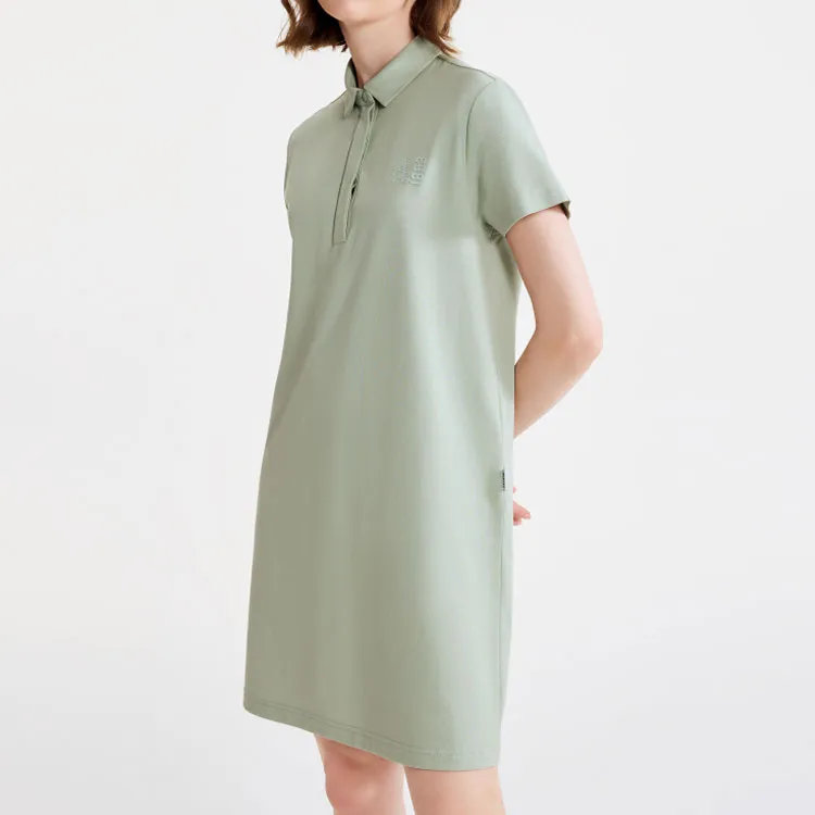 AIGLE Short Sleeved Dresses Women's Turquoise Nouveau Green-3