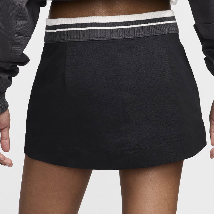 ☆NIKE☆Nike Sportswear Women's Low-Rise Canvas Mini Skirt Nike Women's Sportswear Low-rise Canvas Mini Skirt In Black