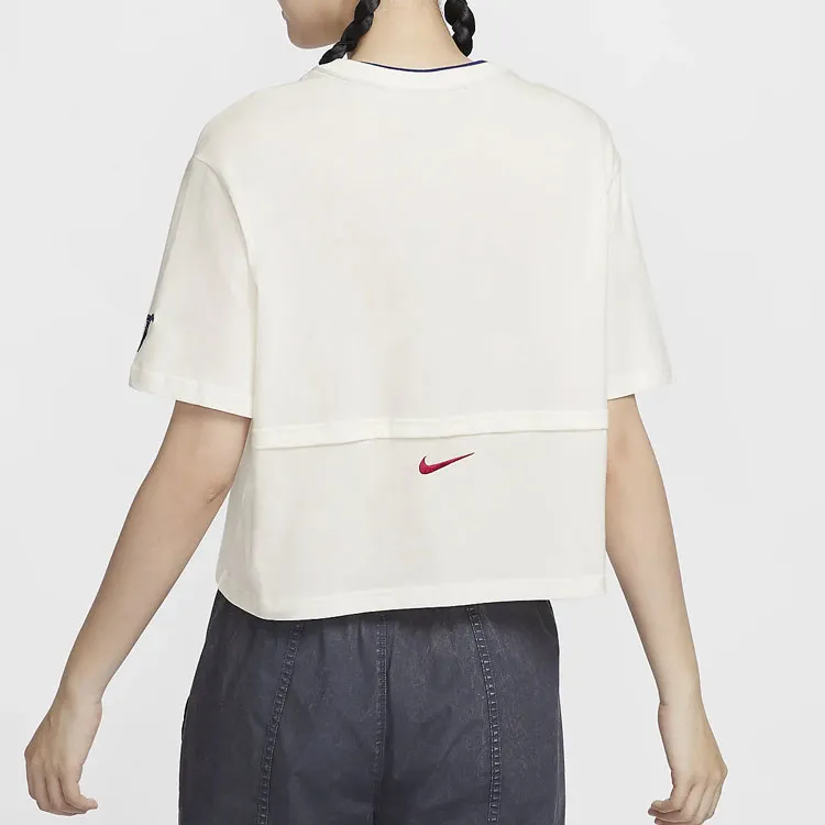 Nike T Shirt Women's Sail White-2