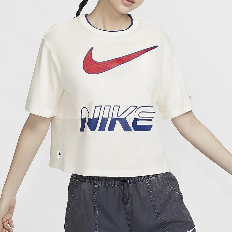 Nike T Shirt Women's Sail White-1