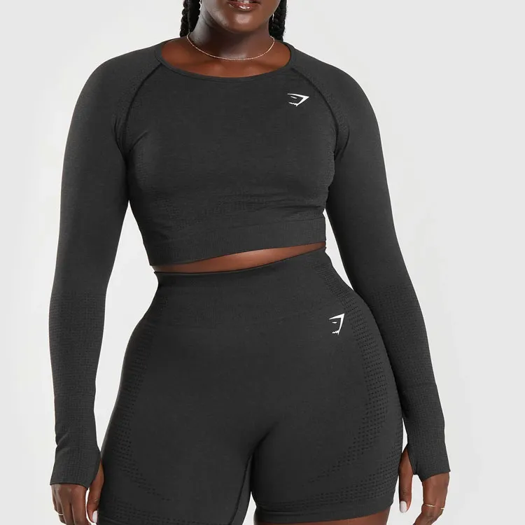 GYMSHARK T-Shirt Women's Black Mud Gray Stone-2
