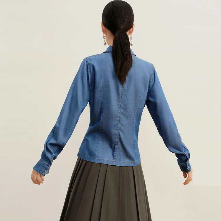 JZ. ANNAKRO Shirts Women's Blue Shades-1