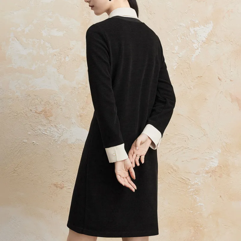 FINITY Long Sleeved Dresses Women's Black-3
