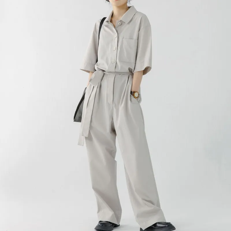 STILL WALKING Jumpsuits Women's Greige-4