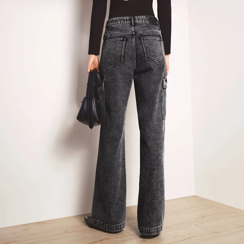 Disney X VERO MODA Jeans Women's J09 Dark Denim Gray-2
