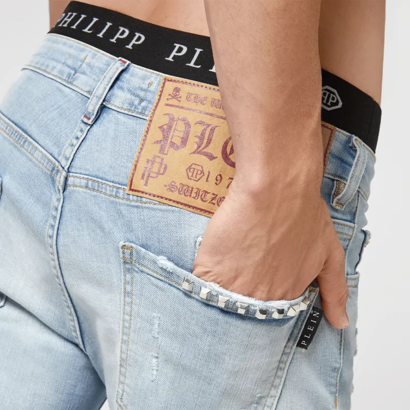 PHILIPP PLEIN Ripped Skinny Jeans-4