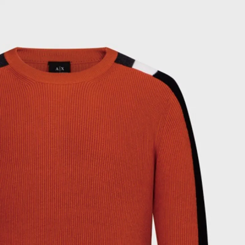 ARMANI EXCHANGE Sweaters Men Red Brown-5