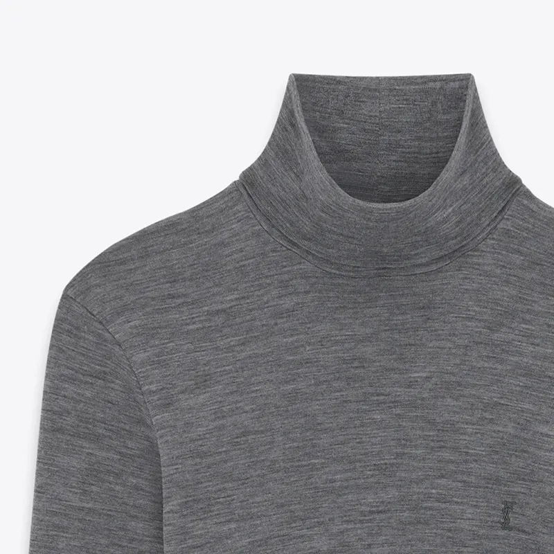 SAINT LAURENT Turtleneck Long Sleeved Jumper-3