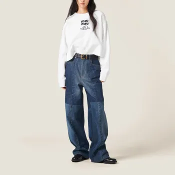 MIU MIU SS24 Sweatshirt Women's White