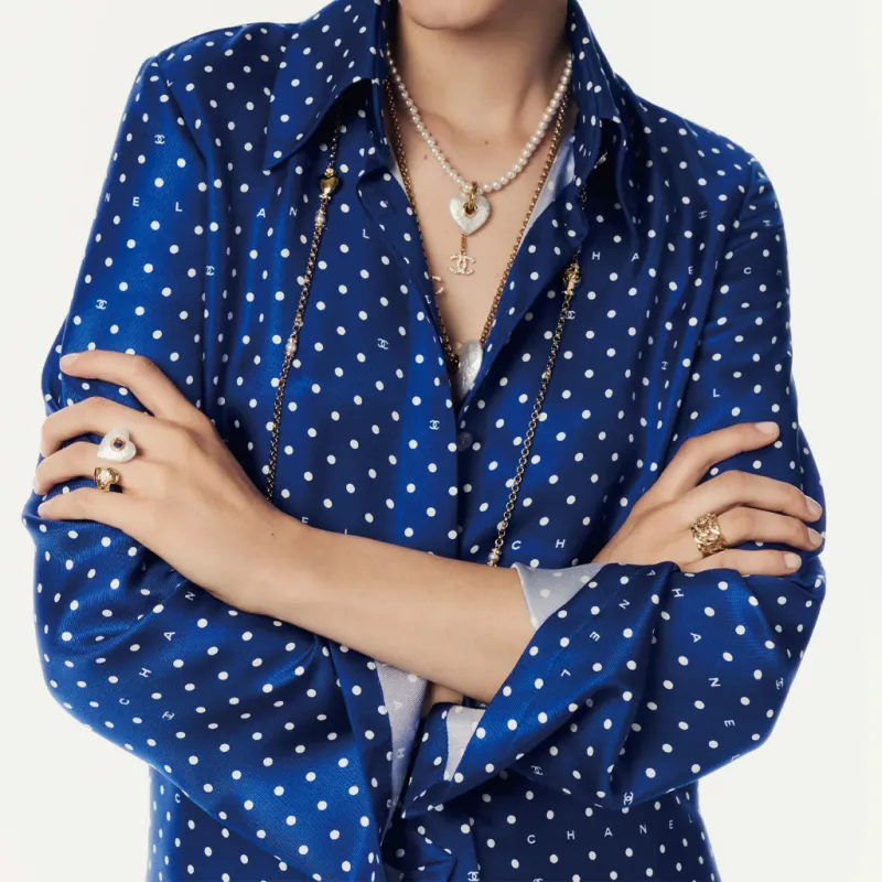 CHANEL 24 New Spring And Summer Arrivals Shirt Women's Blue-1