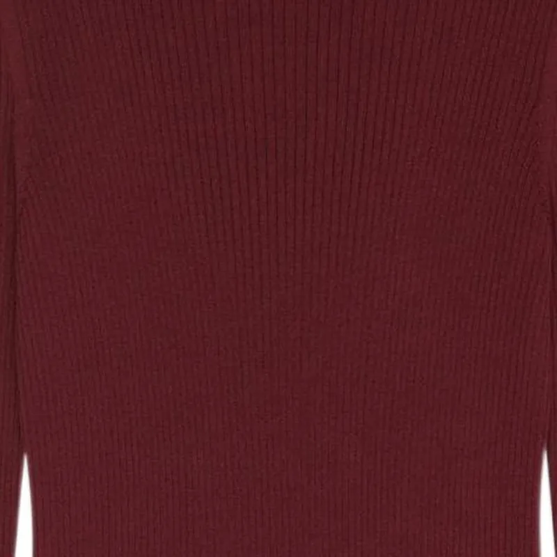 SAINT LAURENT Cashmere Sweaters Men Burgundy-6