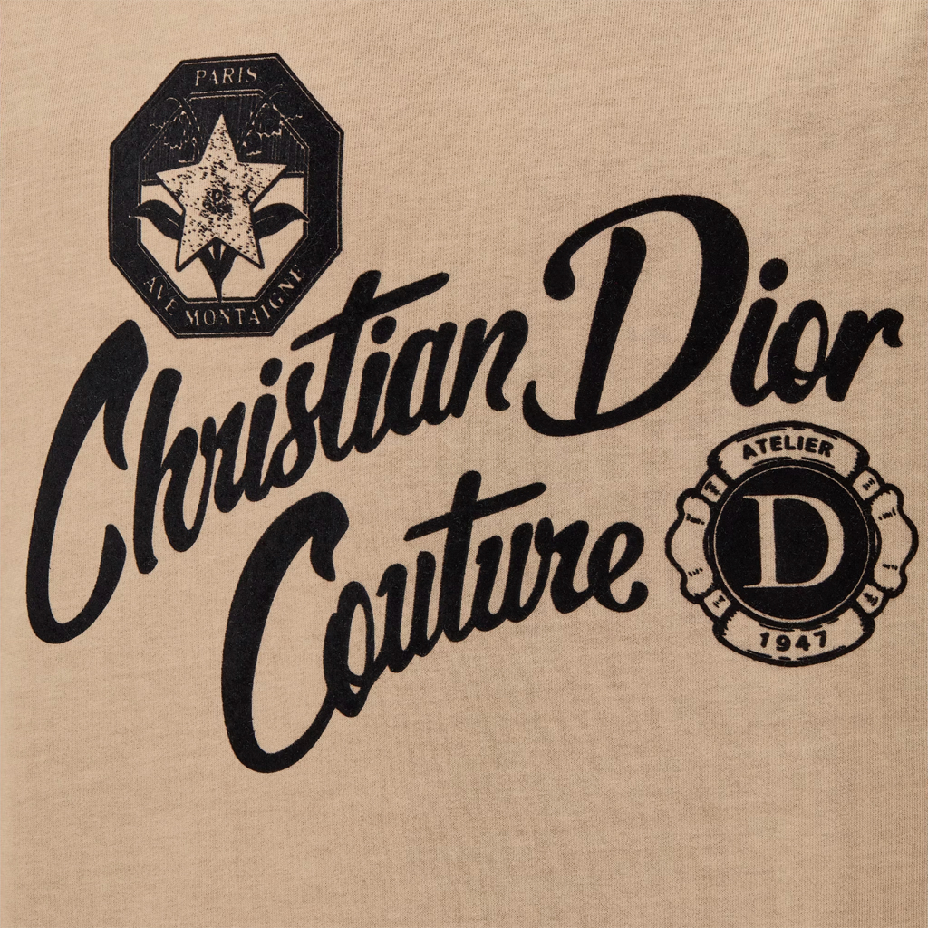 DIOR Homme Christian DIOR Couture Printed Relaxed-Fit T