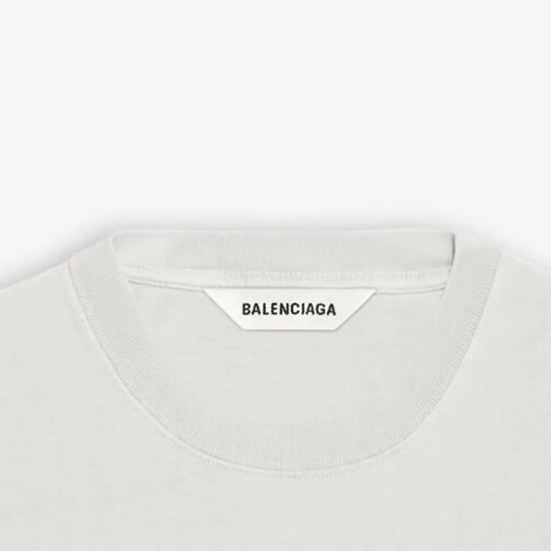Balenciaga T Shirt Regular Fit Unisex Gray-6