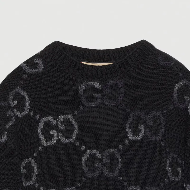 GUCCI Gg Jacquard Crewneck Jumper-6