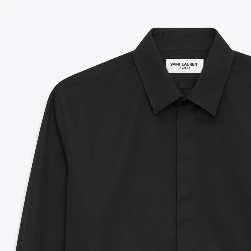SAINT LAURENT Slim Fit Long Sleeved Shirt-3