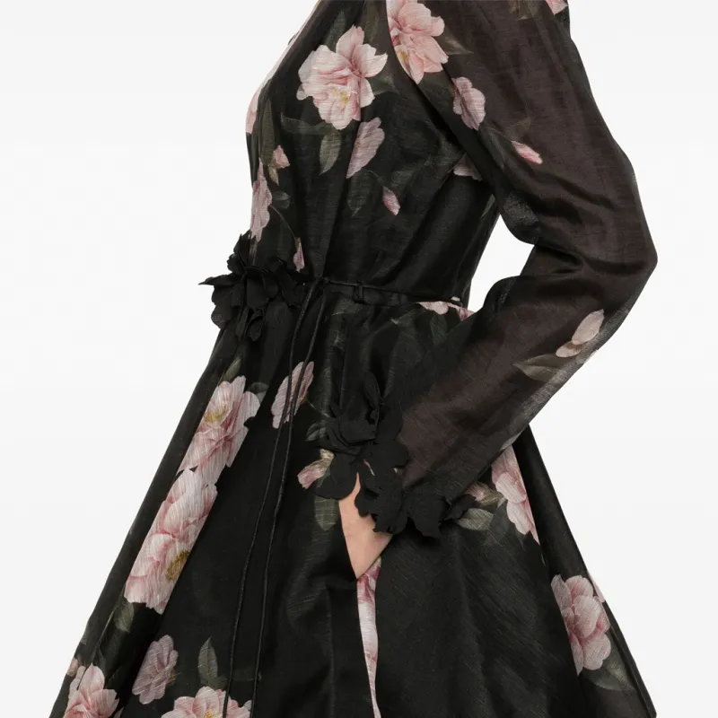 Zimmermann SS24 Long-Sleeved Dresses Women's Black-4