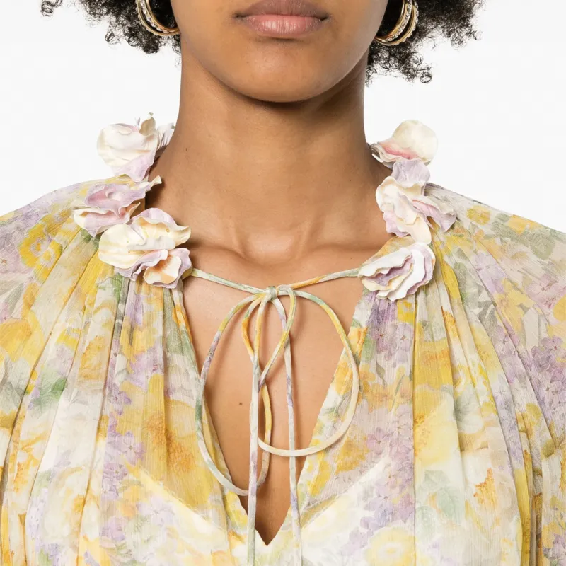 Zimmermann Harmony Billow Floral-print Blouse-2