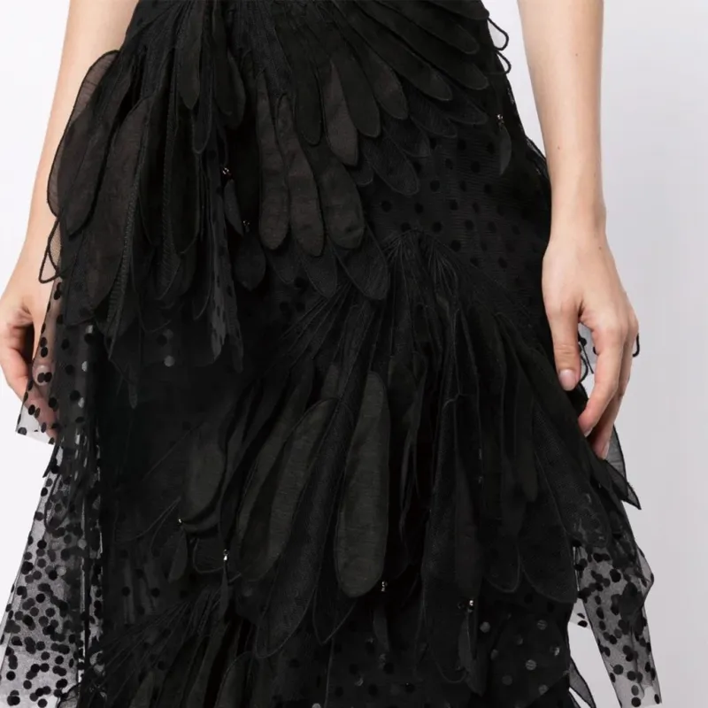 Zimmermann Casual Long Skirts Women's Black-4