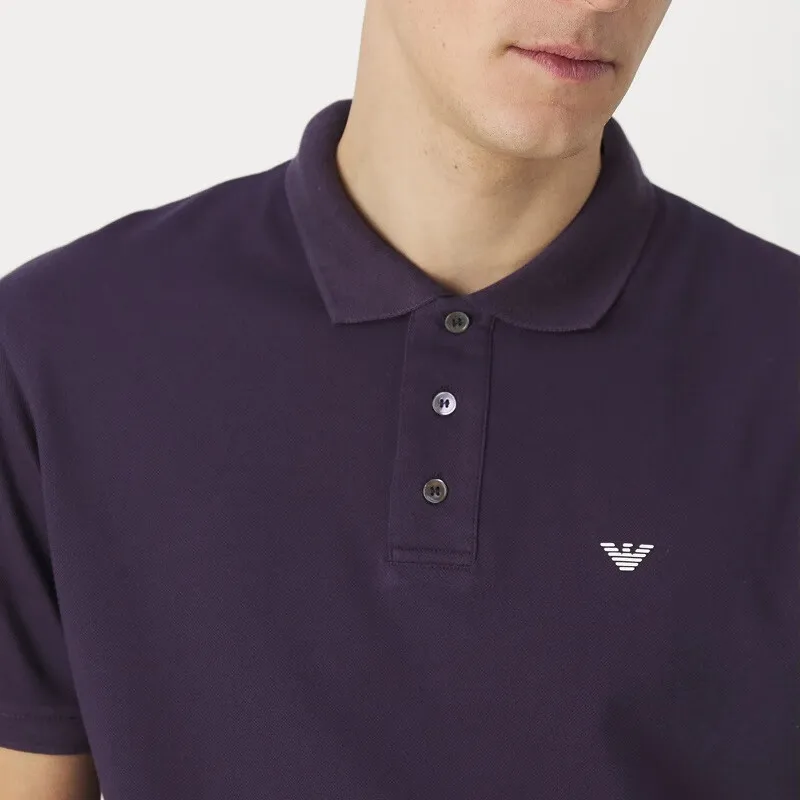 EMPORIO ARMANI Polo Shirt Men's Purple-4