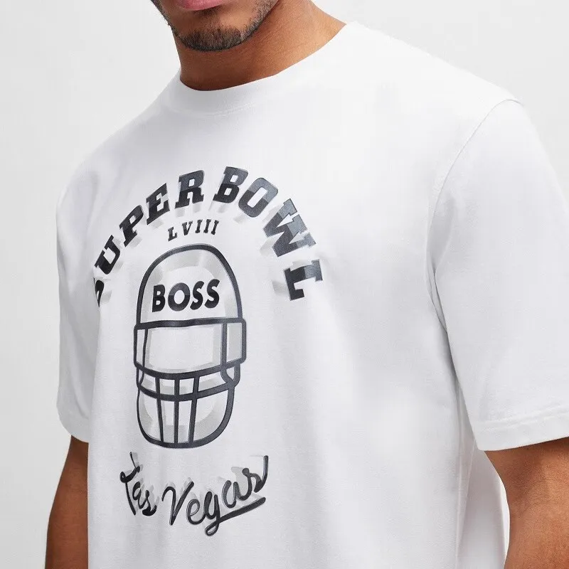 HUGO BOSS X Nfl Graphic print Cotton T shirt-4