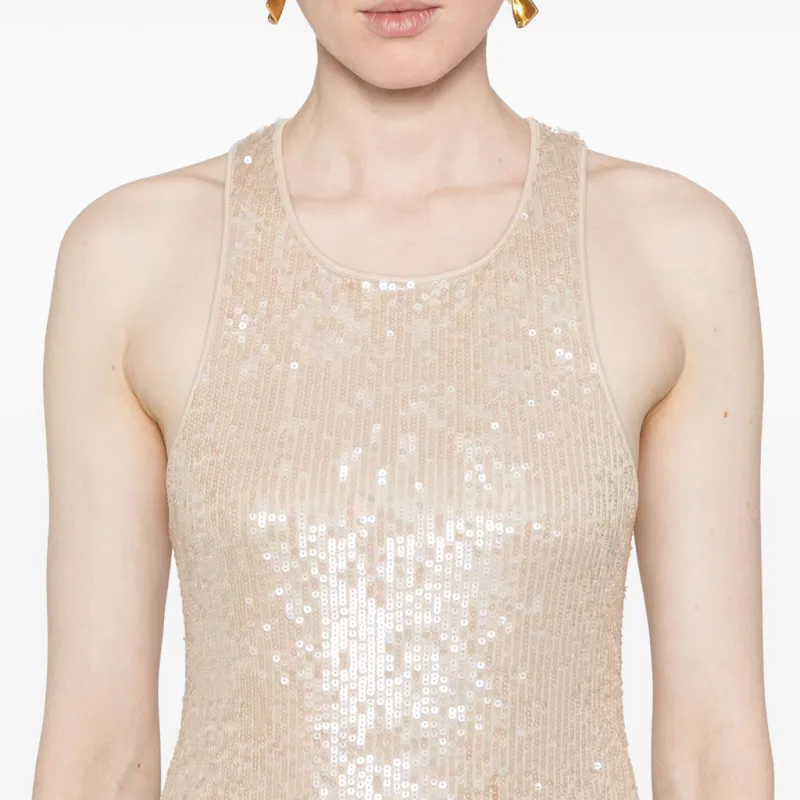 Elisabetta Franchi Sequin Embellished Maxi Dress-4