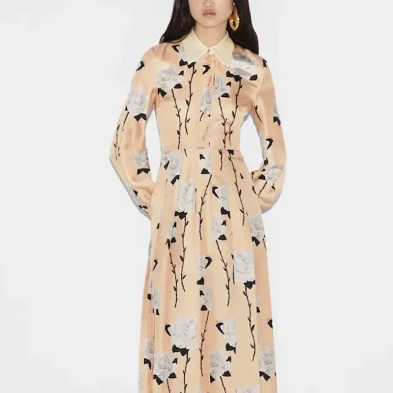 GUCCI SS24 Long-Sleeved Dresses Women's Multicolor-4