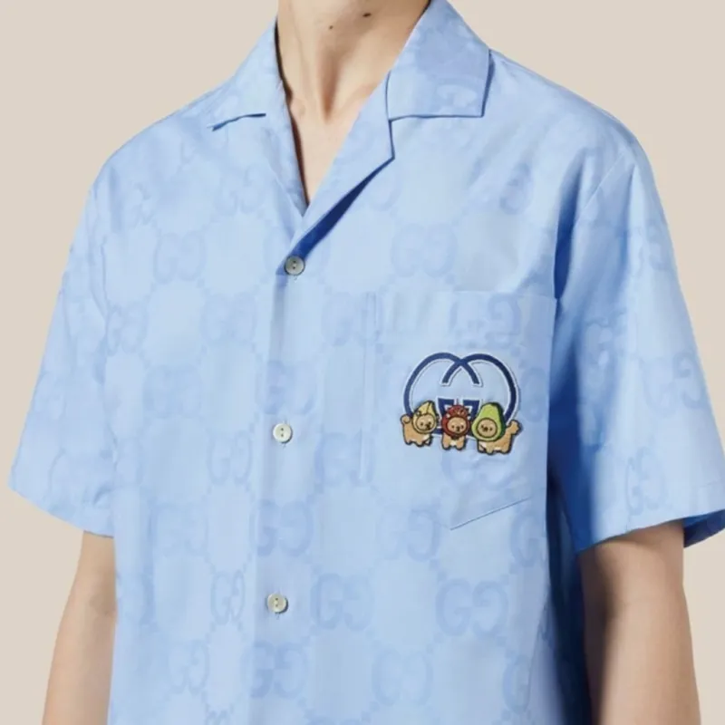 GUCCI Kawaii Aloha Logo Shirt-4
