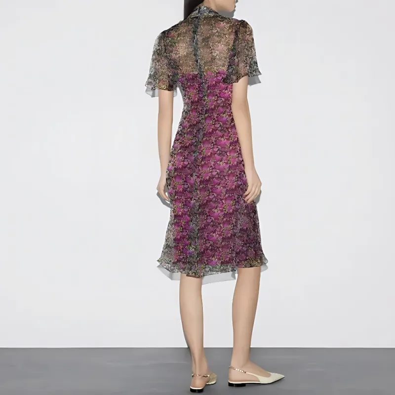 GUCCI FW24 Short-Sleeved Dresses Women's Multicolor-2