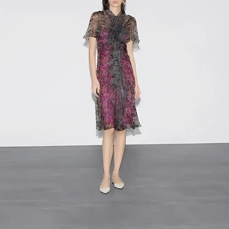 GUCCI FW24 Short-Sleeved Dresses Women's Multicolor-1