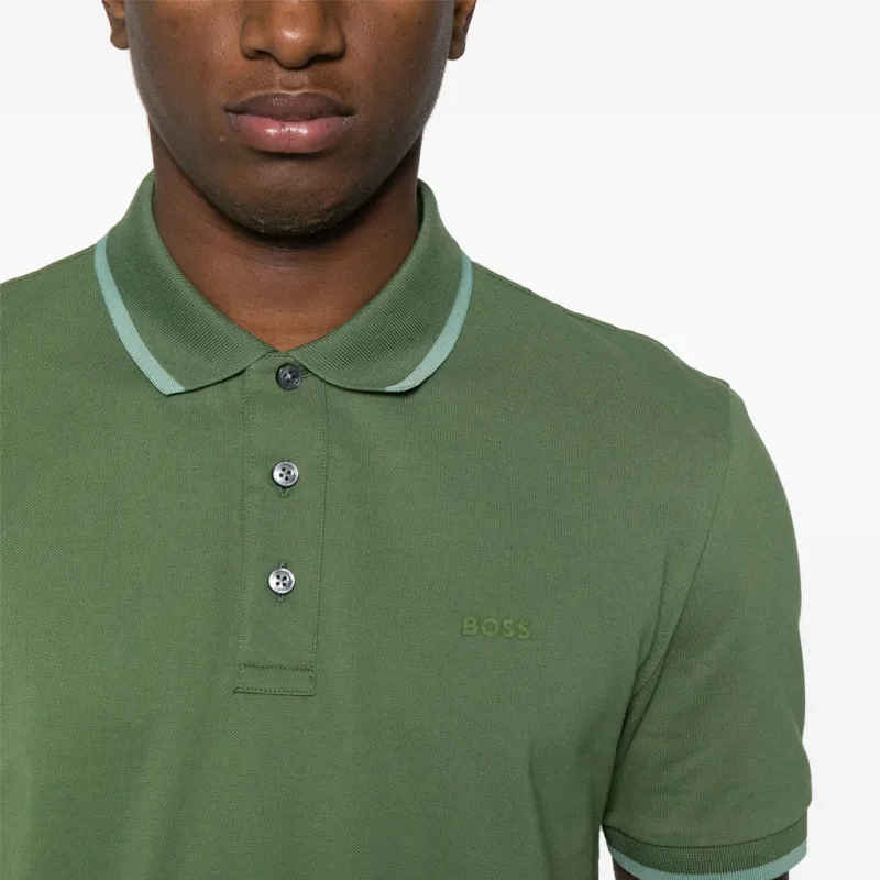 HUGO BOSS SS24 Polo Shirt Men's Apple Green-4