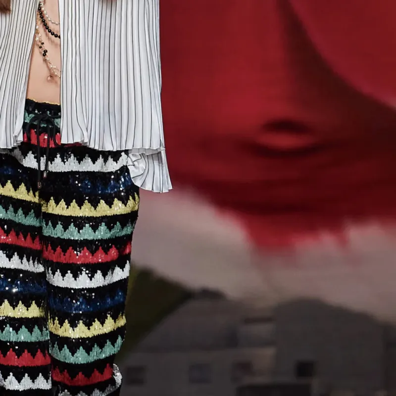CHANEL 24 New Spring And Summer Arrivals Casual Pants Women's Multicolor-3