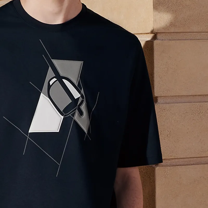 HERMES T Shirts Men Navy-4