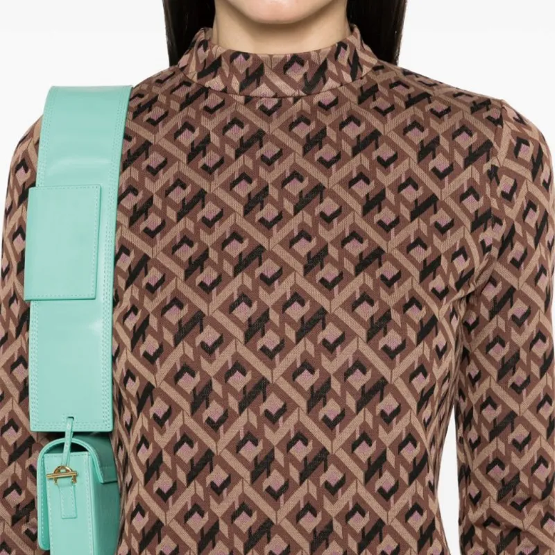 DVF Diane Von Furstenberg Birdie Tarot Maze-print Top-3