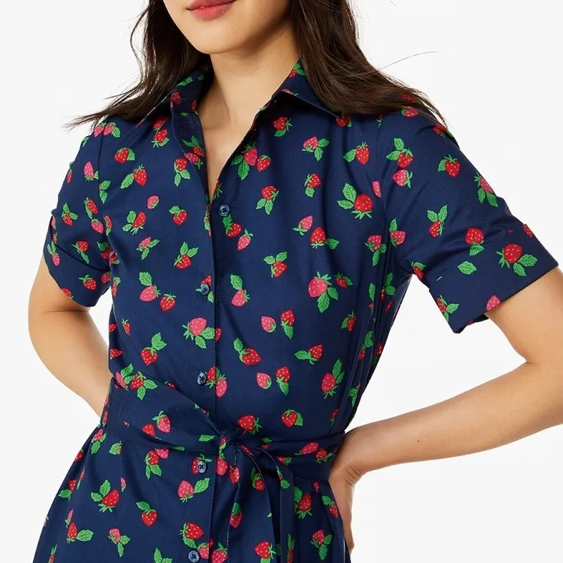 Kate Spade SS24 Short Sleeved Dress Women's French Blue-3